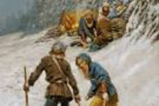 Donner Party Ends Slowly with cannabalism