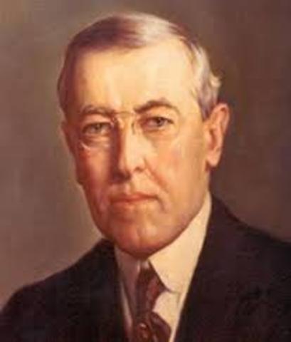Annoucment by President Wilson