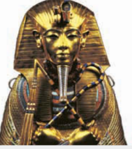 Tutankhamun ascends the throne at the age of nine; he dies just 10 years later