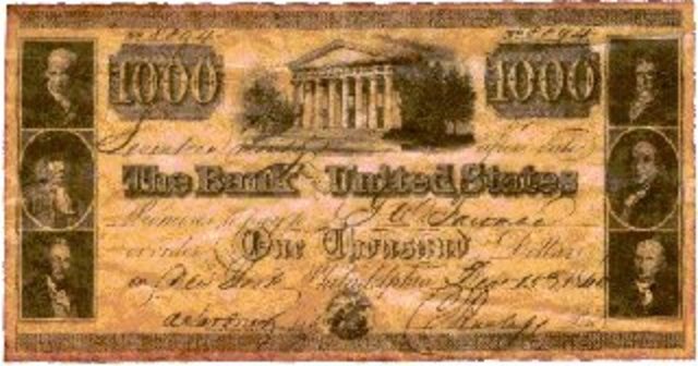 First Bank of the United States Chartered
