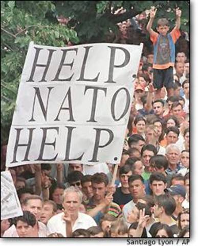 Brutal ethnic conflict in Kosovo brings NATO's intervention