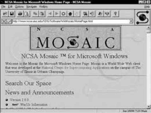 Windows de Mosaic 1.0 for X.