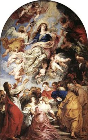 1950 Dogma of the Assumption of Mary proclaimed by the Roman Catholic Church.