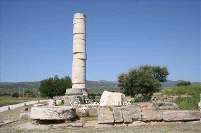 The Temple of Hera was built on Samos using Ionic styled columns