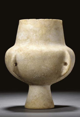 The Egyptians adopted the Large Cycladic Marble Kandila