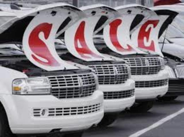 Cars are sold and driven frequently.