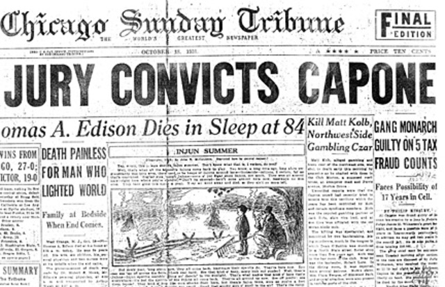 Capone is Finally Arrested