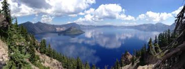 Crater Lake is established as a National Park