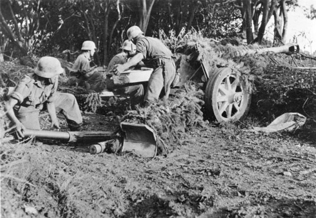 Allied troops land on the beaches of Salerno near Naples