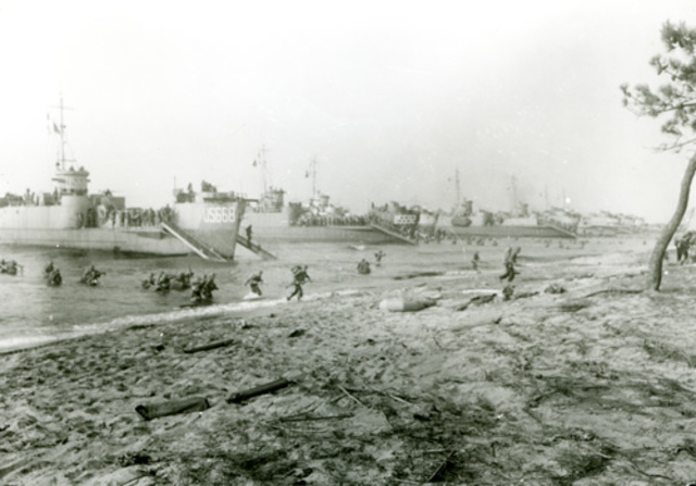Allied forces land in southern France