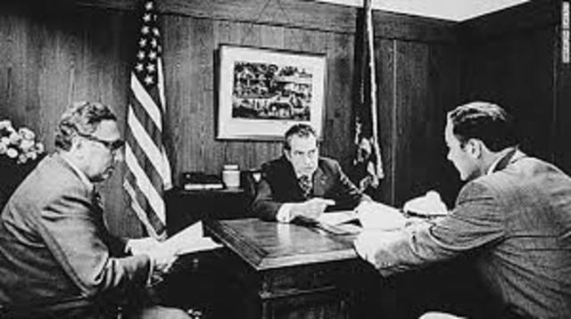 Watergate scandal is connected to Nixon