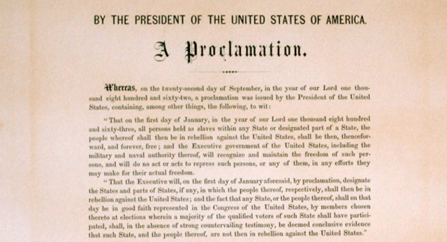 Emancipation of Proclamation