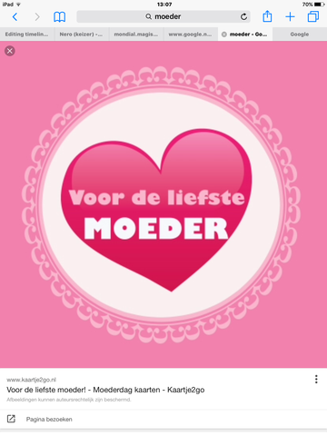 Zijn moeder