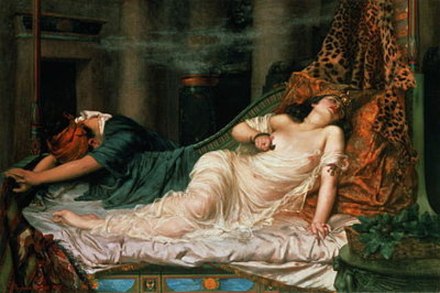 Antonius en Cleopatra plegen zelfmoord