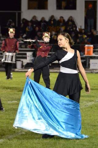 1st Color Guard preformance