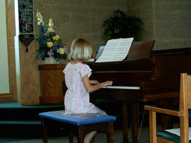 Started piano lessons