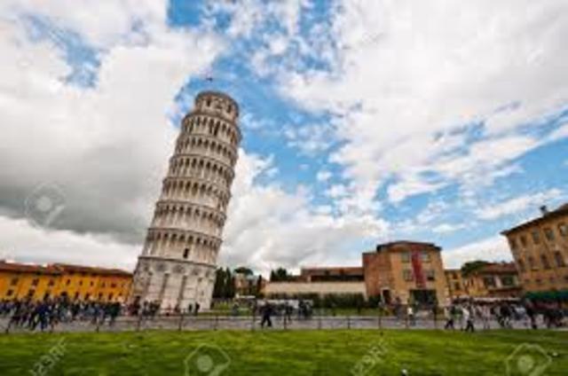 Building of the Leaning Tower of Pisa