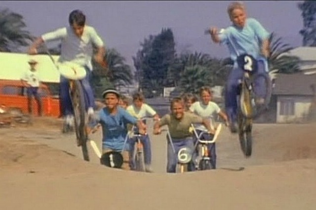 On Any Sunday is made with kids riding bmx in the beginning
