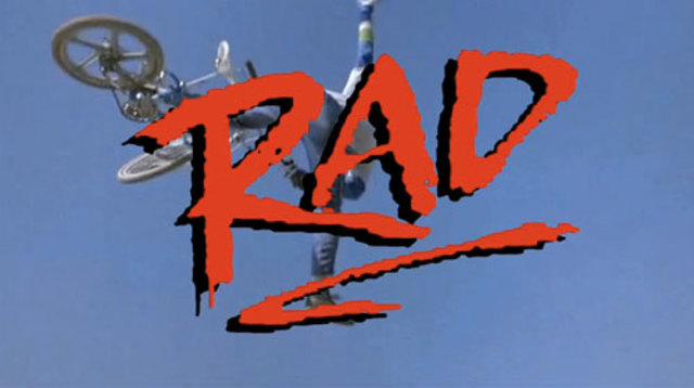 "Rad" was introduced to theaters giving freestyle bmx