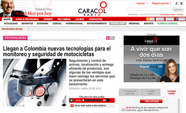 Monitoreo y seguridad de motocicletas