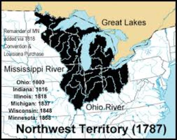 1787- northwest ordinance bans slavery