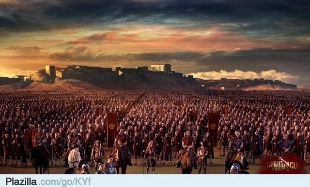 Augustus en een leger.