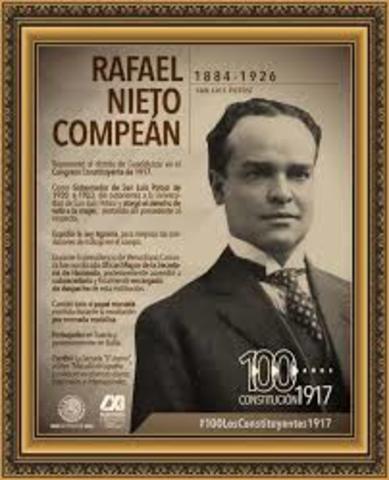 Gobernador constitucionalista Rafael Nieto, del estado de San Luis Potosí