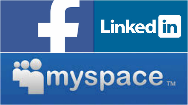 MySpace, Linkedin y Facebook