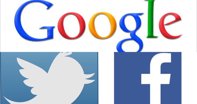 TWITTER, GOOGLE, FACEBOOK