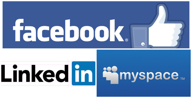 Myspace, Linkedin y Facebook