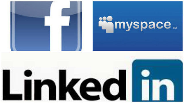 Facebook, linkeding y mySpeace
