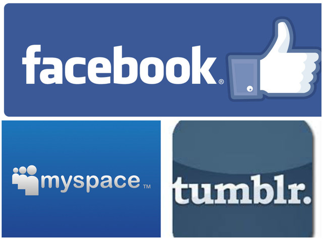 facebook,myspace y tumblr