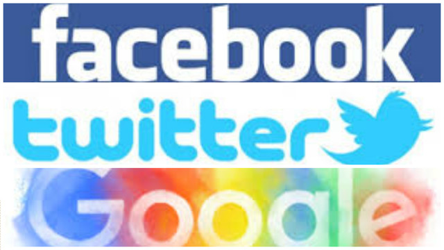 Twiter, Facebook y Google