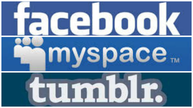 Facebook, MySpeace y Tumbler