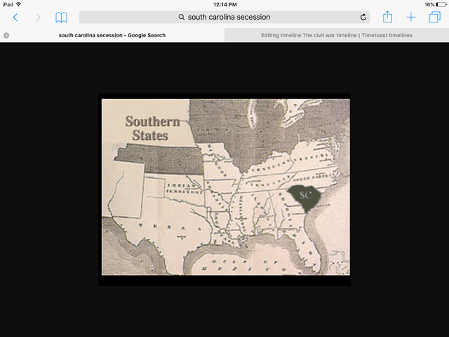 South Carolina secedes the Union
