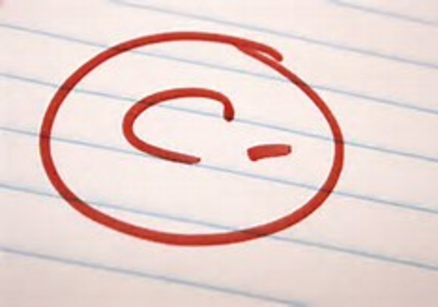 Bring my grade up if C or below.