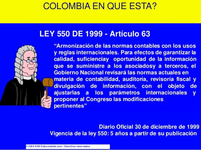 1 LEY  550  DE 1990: Decreto 30 de  1990