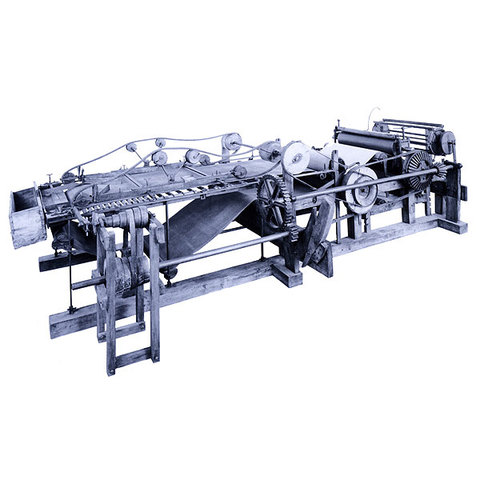 La primera maquina para elaborar papel