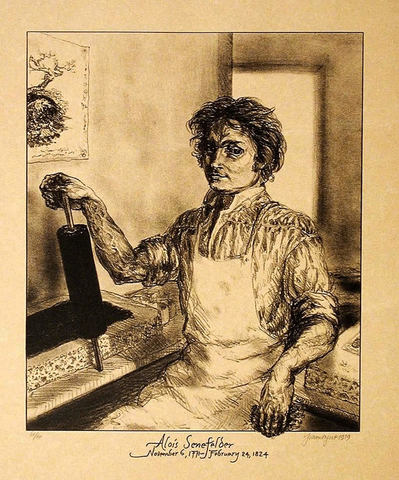 Senefelder, inventor de la Litografía