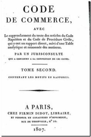 CÓDIGO DE COMERCIO NAPOLEÓNICO