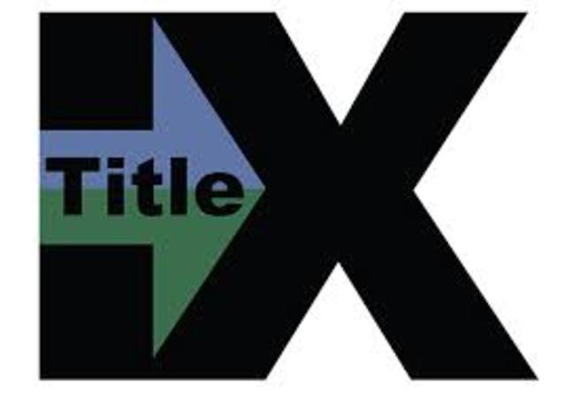 Title IX of the Education Amendments of 1972  becomes law