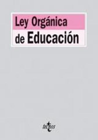 Publicación de la Ley Organica de la Educacion