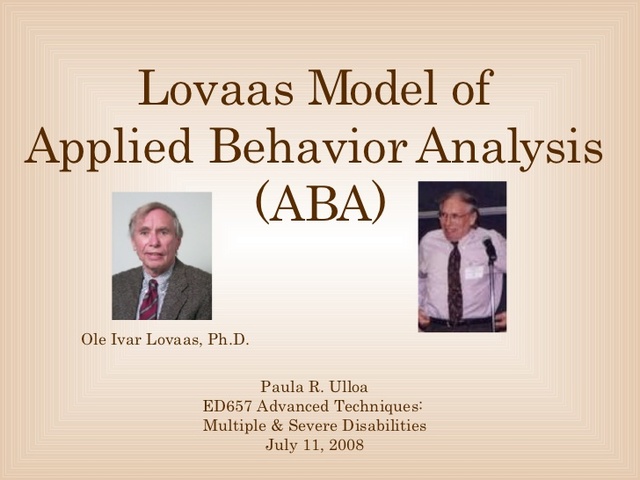 Ole Ivar Lovaas Interventions