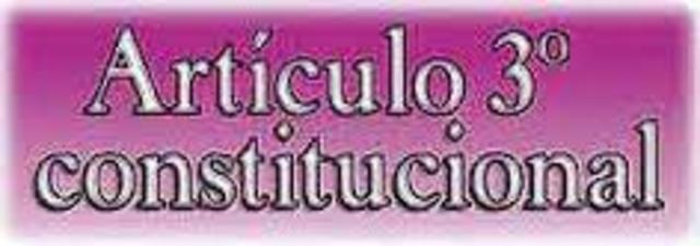 Reforma del articulo 3ro