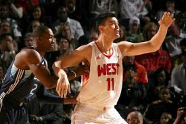 Yao Ming got more votes than Shaq, and got to play in the All-Star Game