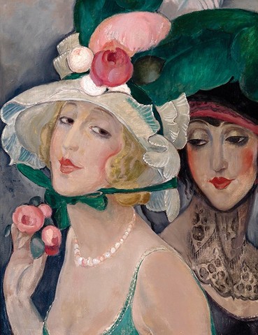 "Two Cocottes with Hats"