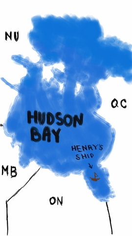 Henry Hudson sails to Northern North America
