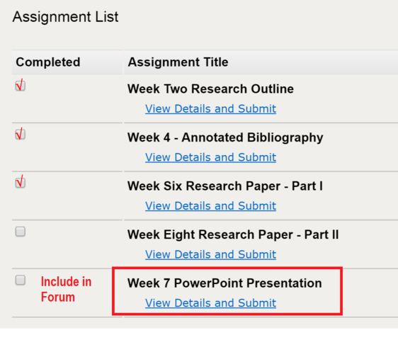 Week Seven - PowerPoint Presentation