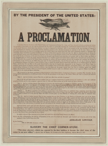 Emacipation Proclamation