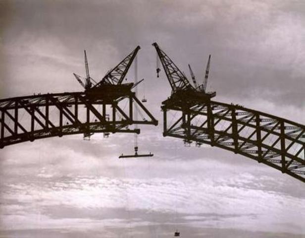 when the harbourbridge started to build
